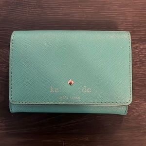 Kate spade leather keychain wallet